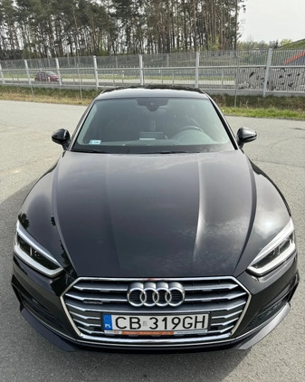 Audi A5 cena 118080 przebieg: 128500, rok produkcji 2017 z Nisko małe 379